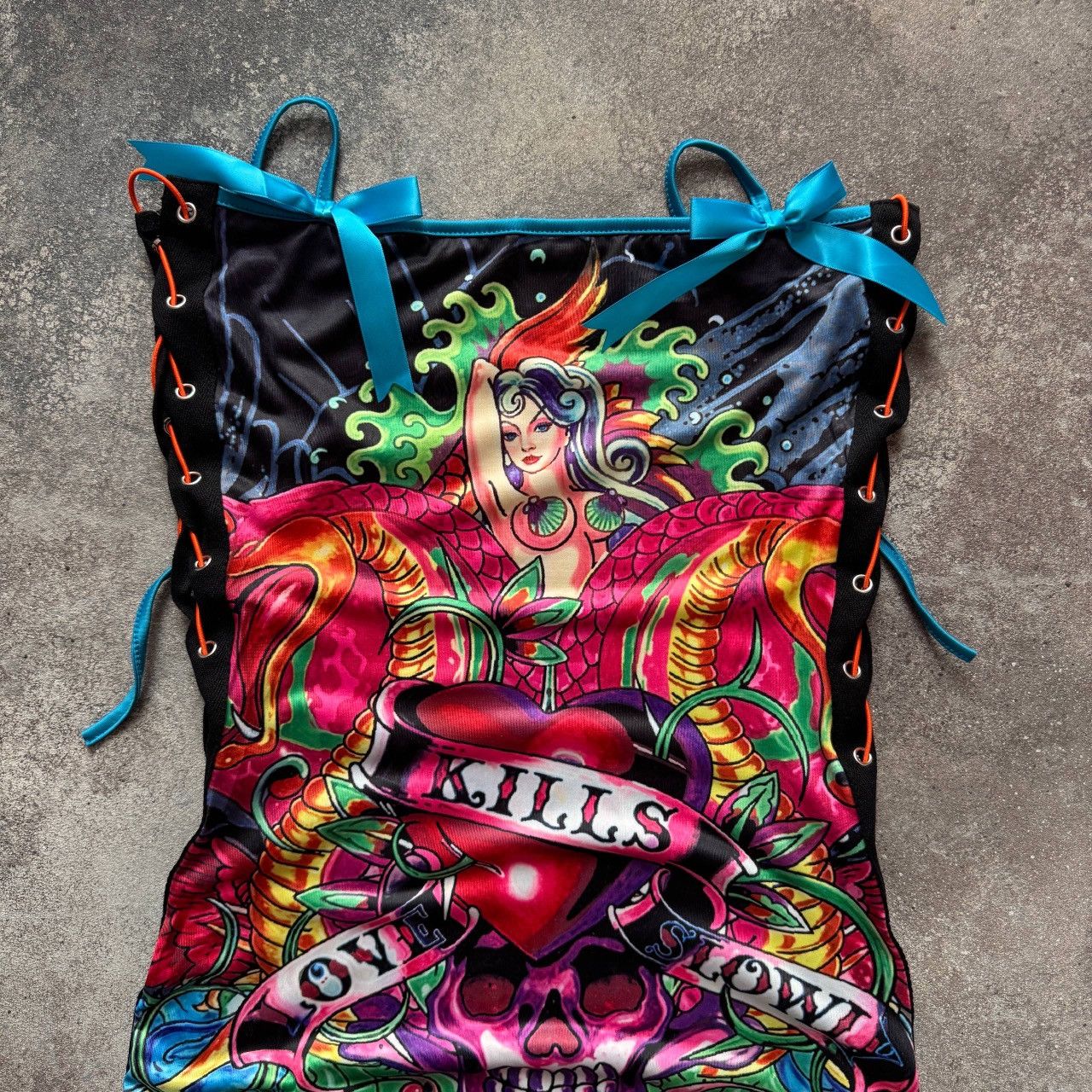 Ed Hardy Ed Hardy by Christian Audigier Vintage Mini Dress Size M / US 6-8 / IT 42-44 - 5 Thumbnail