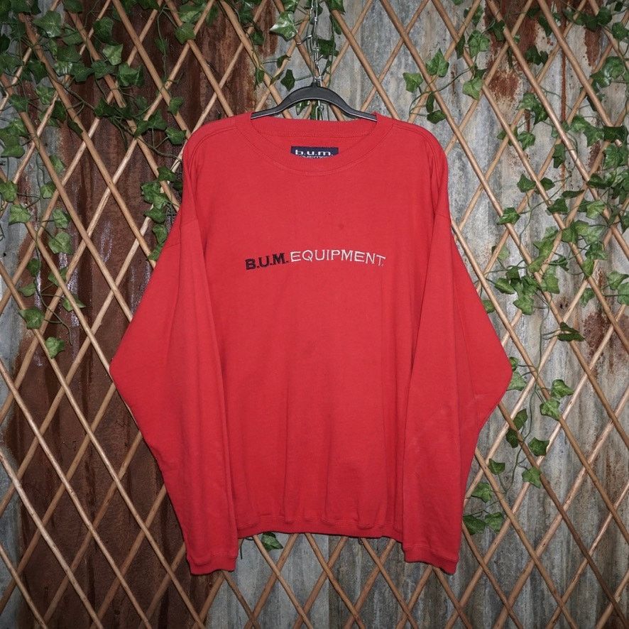 B.U.M Equipment Medium-Vintage Y2K B.u.m. equipment embroider 90s sweatshirt Size US M / EU 48-50 / 2 - 1 Thumbnail