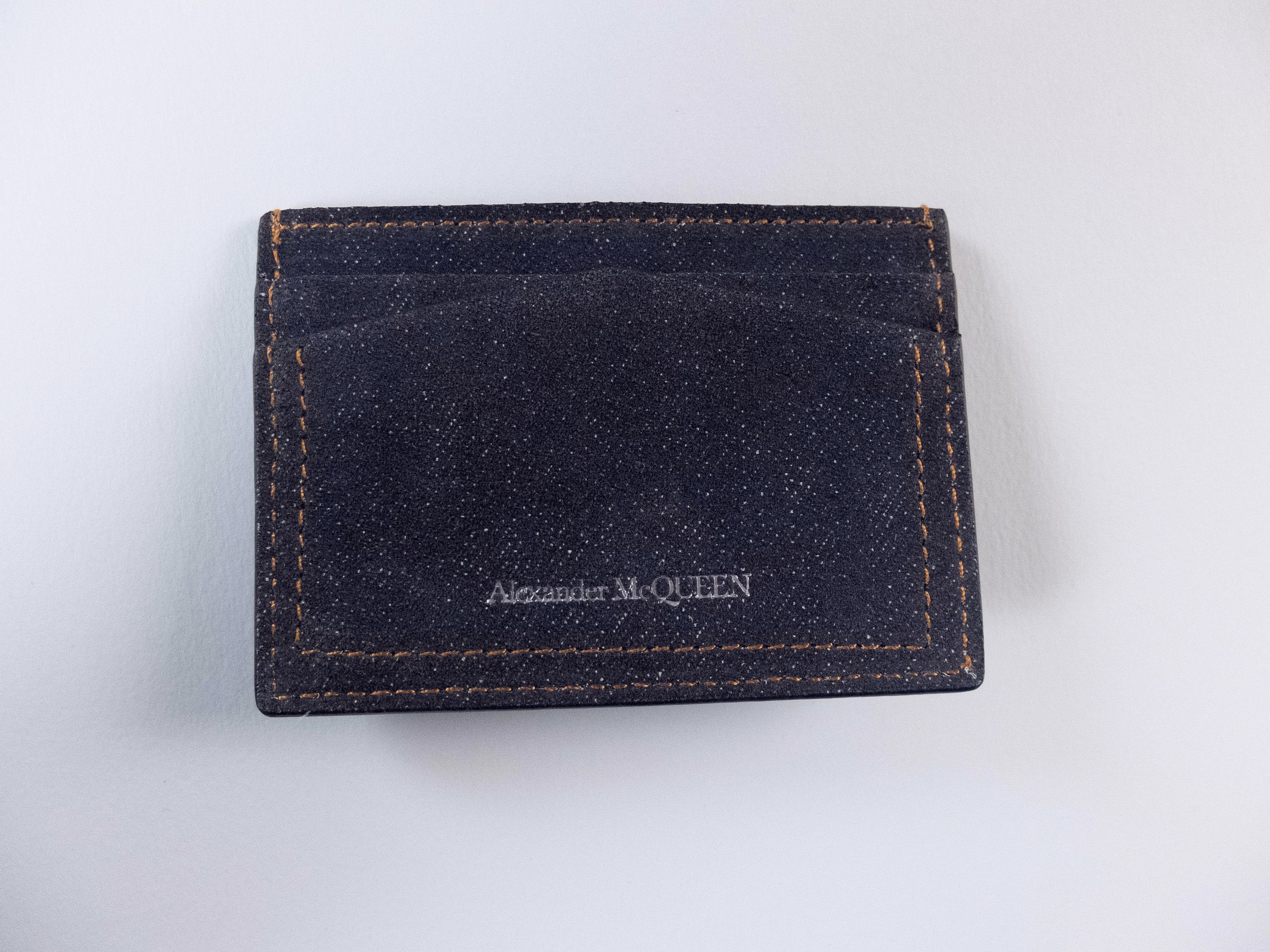 Alexander McQueen ALEXANDER MCQUEEN blue Skull leather "denim" card holder Size ONE SIZE - 3 Thumbnail