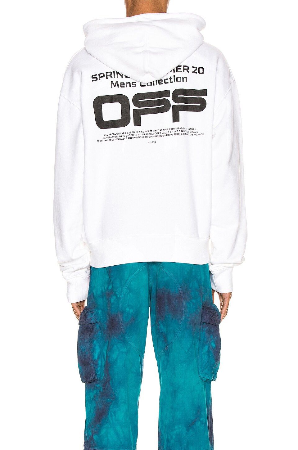 Off-White White Wavy Line Logo Oversized Hoodie Size US M / EU 48-50 / 2 - 2 Thumbnail
