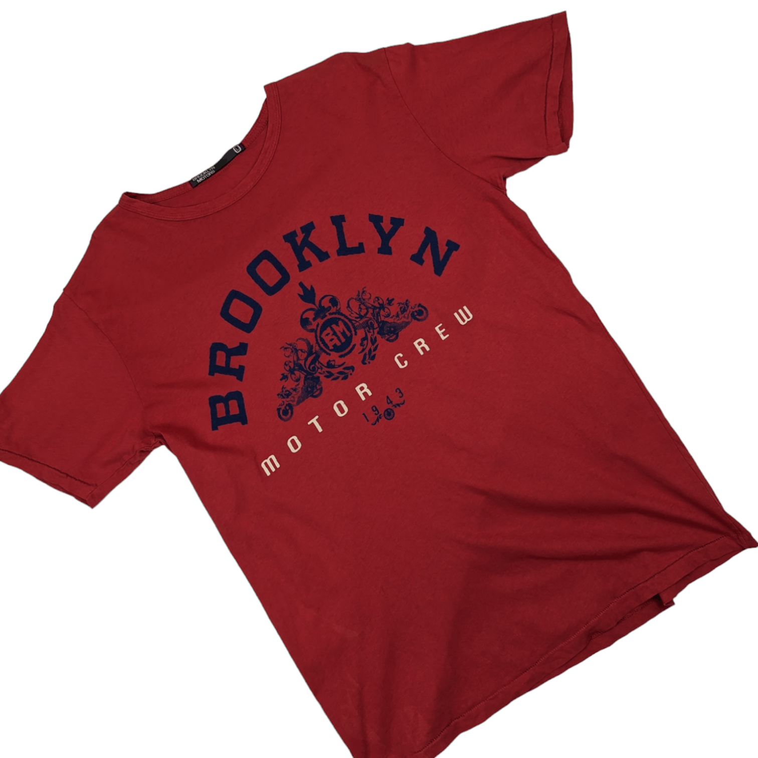 Vintage Vintage 90's BROOKLYN MOTORS Graphic T-Shirt Single Stitches Size US L / EU 52-54 / 3 - 3 Thumbnail
