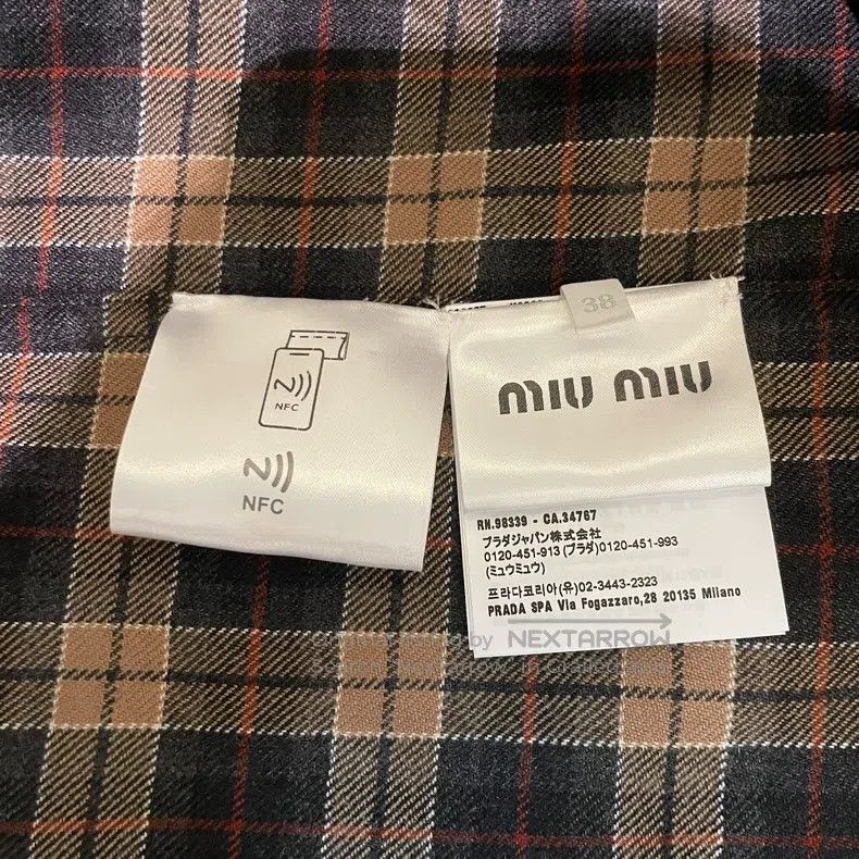 Miu Miu Miu Miu 36 Maillard plaid shirt Size S / US 4 / IT 40 - 5 Thumbnail