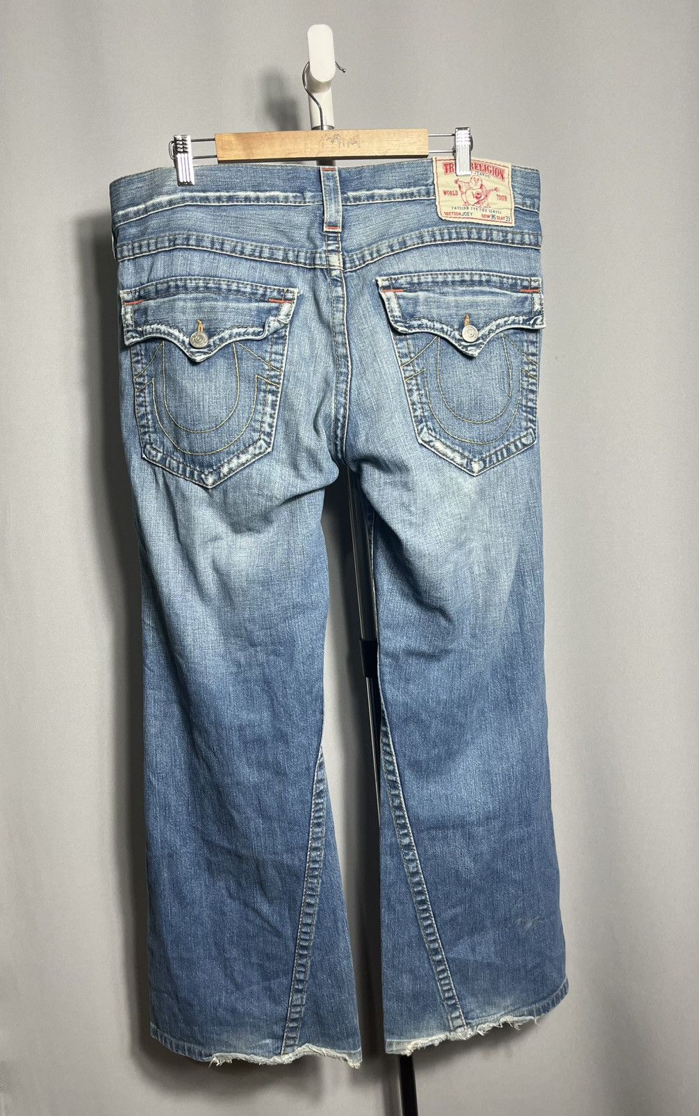 True Religion True Religion Joey Flare Distressed Jeans Denim Blue Size US 36 / EU 52 - 1 Thumbnail