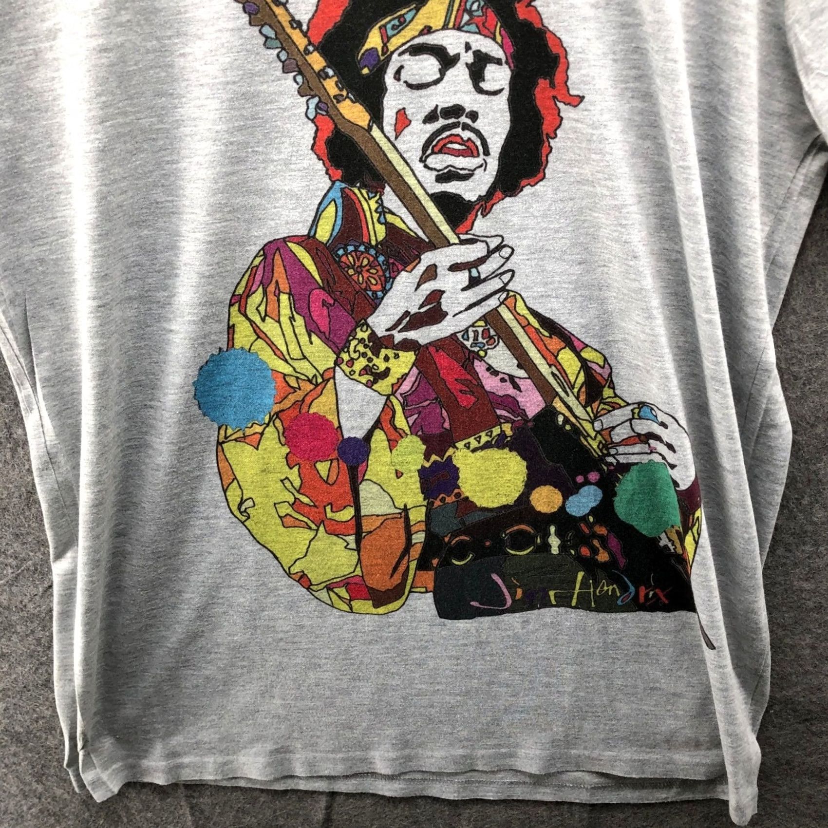 Vintage Jimi Hendrix Graphic Pop Art T Shirt Mens XXL Gray Short Sleeve DanIel Davidson Size US XXL / EU 58 / 5 - 6 Thumbnail