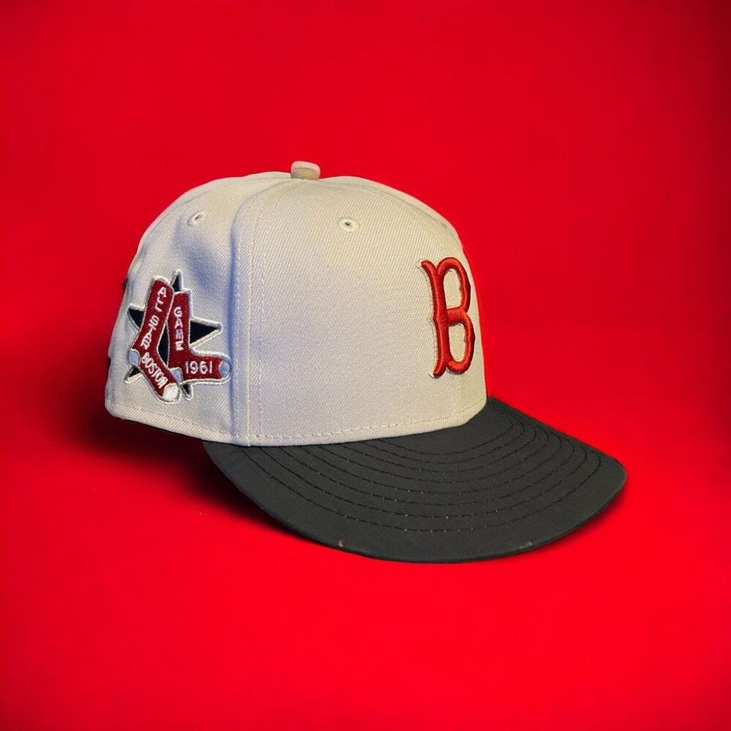 New Era 7 1/4 - Boston Red Sox Fitted Hat - JFK Kennedy Navy Ripstop Size ONE SIZE - 2 Thumbnail