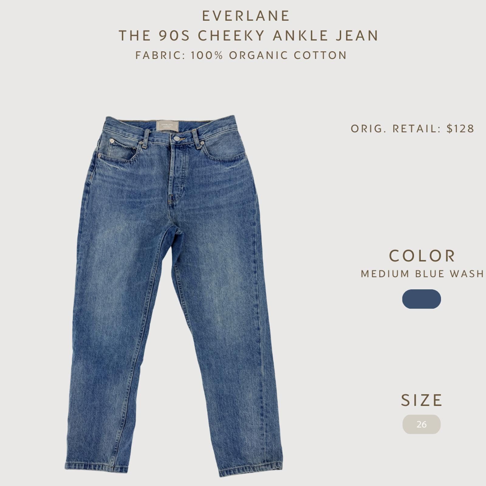 Everlane Everlane 90s Cheeky Jeans High Rise Ankle Medium Wash 26 Size 26" / US 2 / IT 38 - 2 Thumbnail