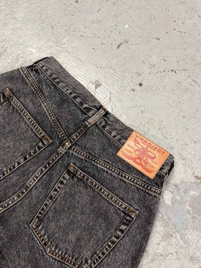Y/Project SS2024 Y/Project Maxi Cavalier Denim Grey Astro Pants Size US 30 / EU 46 - 10 Thumbnail