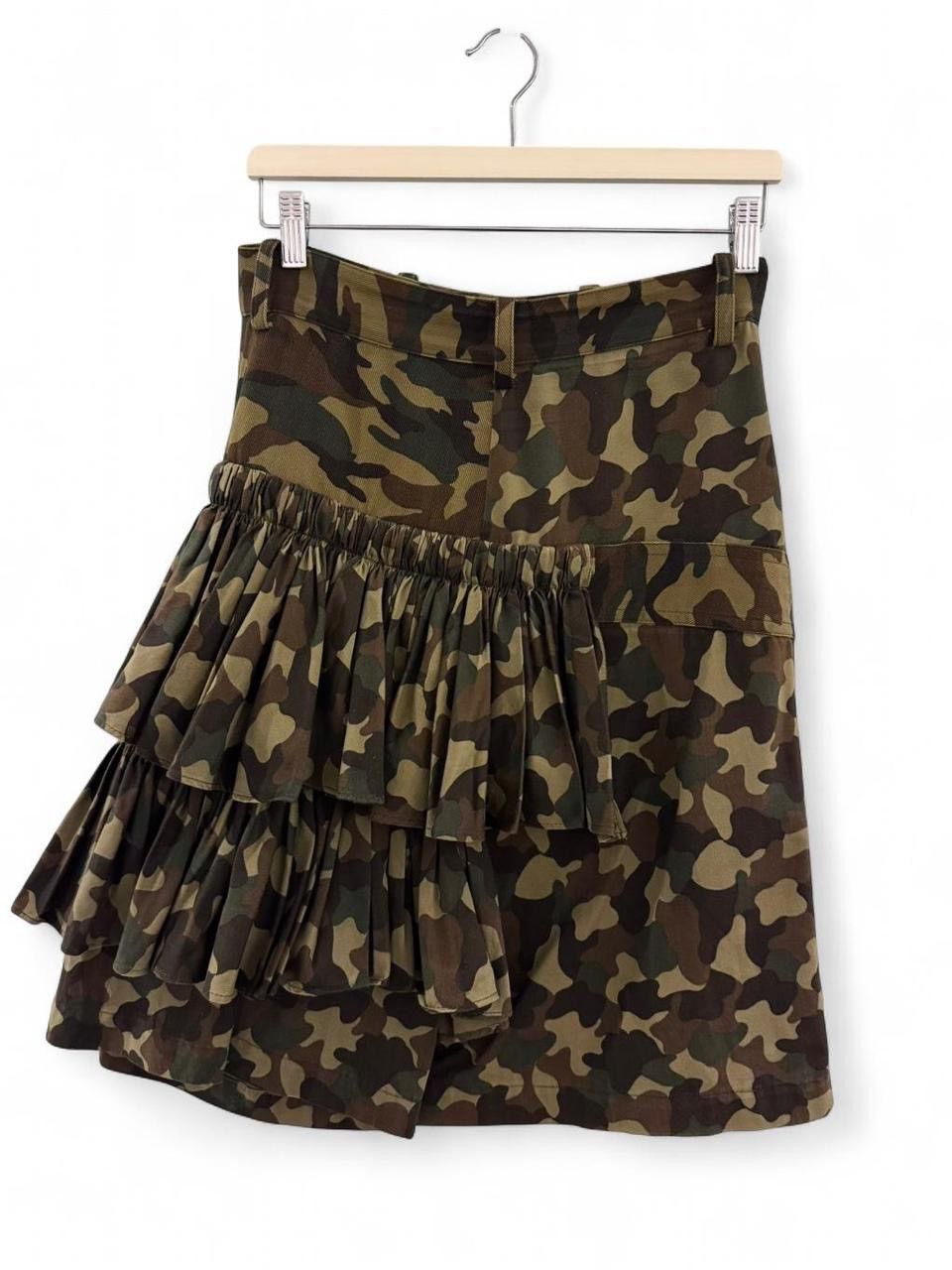 Yohji Yamamoto Yohji Yamamoto ss06 Ruffled Camo Skirt Pants Size 25" / US 0 / IT 36 - 1 Thumbnail