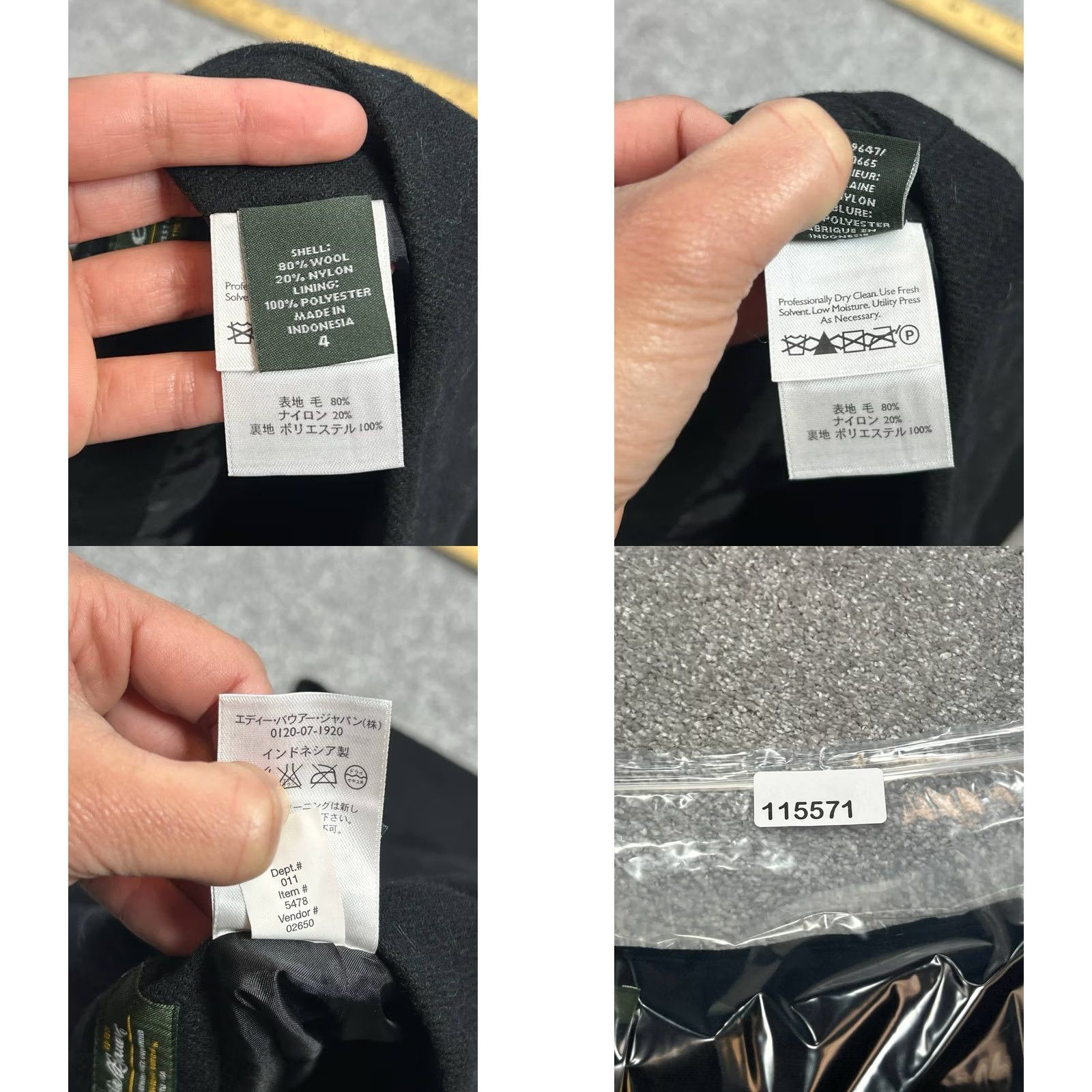 Eddie Bauer Eddie Bauer Womens Skirt Black A Line Wool Lined Size 4 The Original Outfitter Size 27" / US 4 / IT 40 - 8 Thumbnail