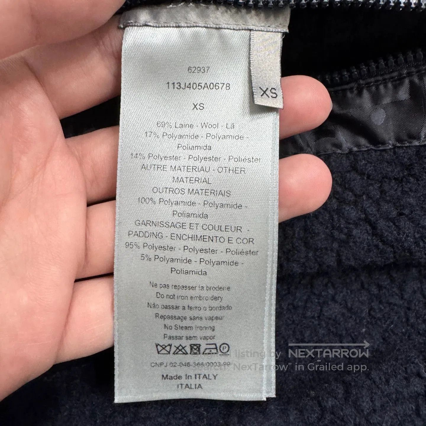 Dior Black Bomber Jacket with Button Front - XS. Size US XS / EU 42 / 0 - 6 Thumbnail
