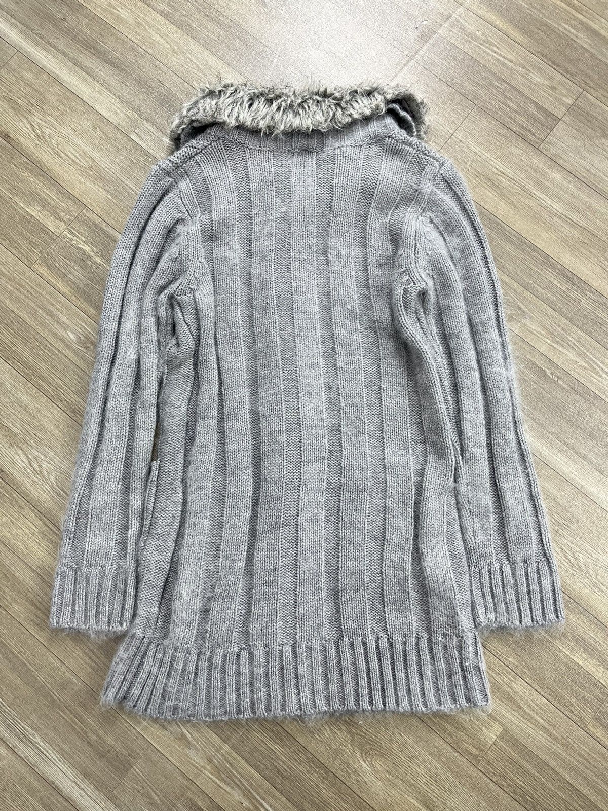 20471120 Vintage Takjudy Faux Fur Lgb Style Knitwear Cardigans Winter Size US M / EU 48-50 / 2 - 11 Thumbnail