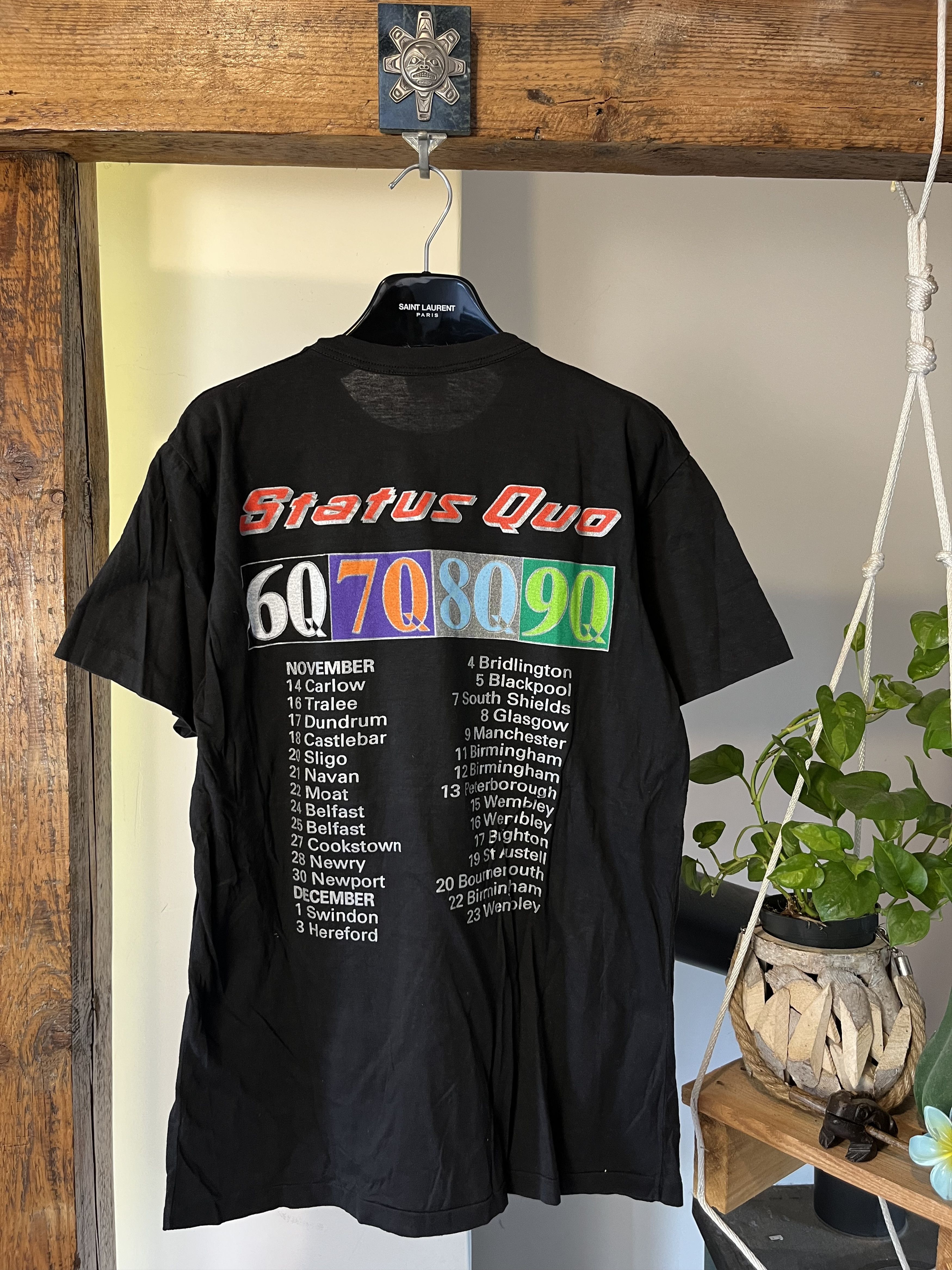 Band Tees × Vintage Status Quo - Rocking All Over The Years 1990 Size US L / EU 52-54 / 3 - 2 Thumbnail