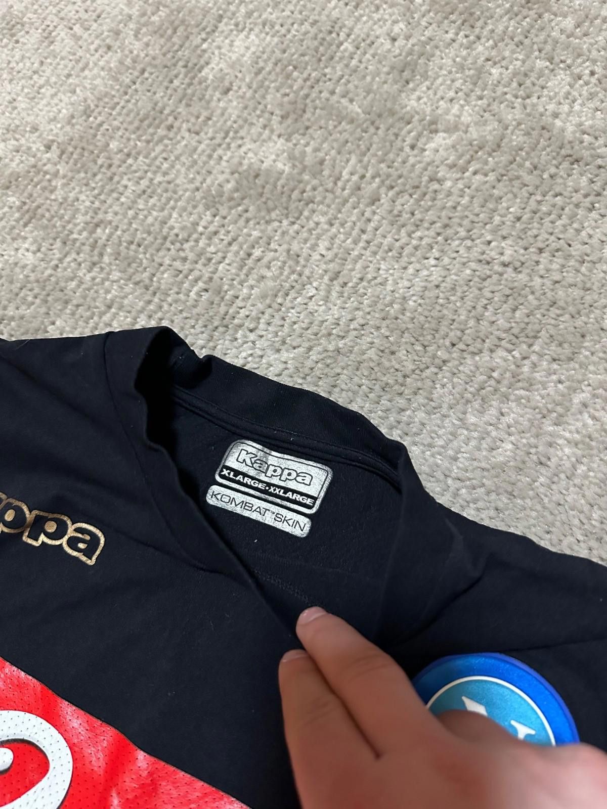 Kappa PLAYER ISSUE SSC NAPOLI 2016/17 SOCCER FOOTBALL SHIRT JERSEY Size US XL / EU 56 / 4 - 4 Thumbnail
