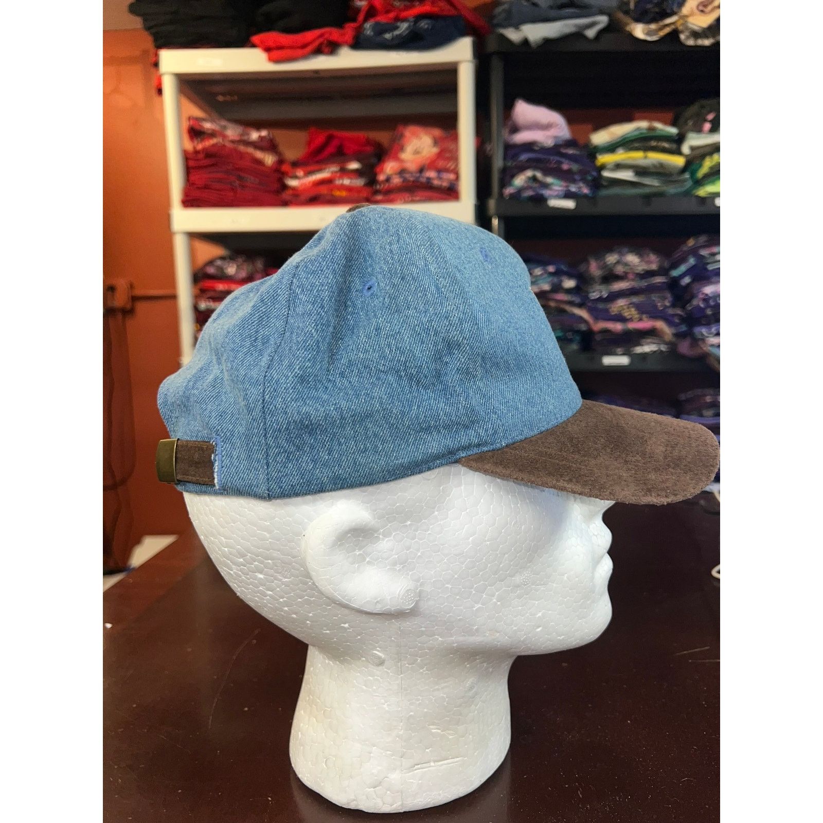 Vintage Vintage Mary Kay Hat Domain Cologne Denim Blue Cap Headwear Size ONE SIZE - 5 Thumbnail