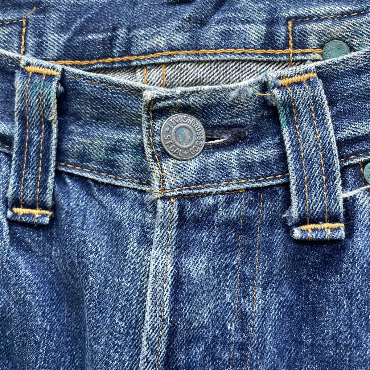 Levi's Vintage Levi’s Big E USA Faded Buckle Selvedge Jeans Pants Size US 28 / EU 44 - 7 Thumbnail