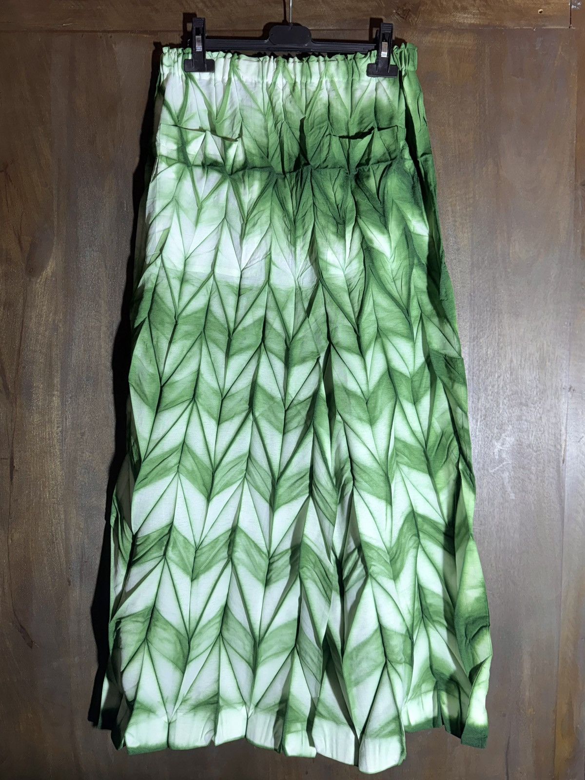 Issey Miyake issey myake green tie&dye origami pleat 3 jp Size 27" / US 4 / IT 40 - 5 Thumbnail