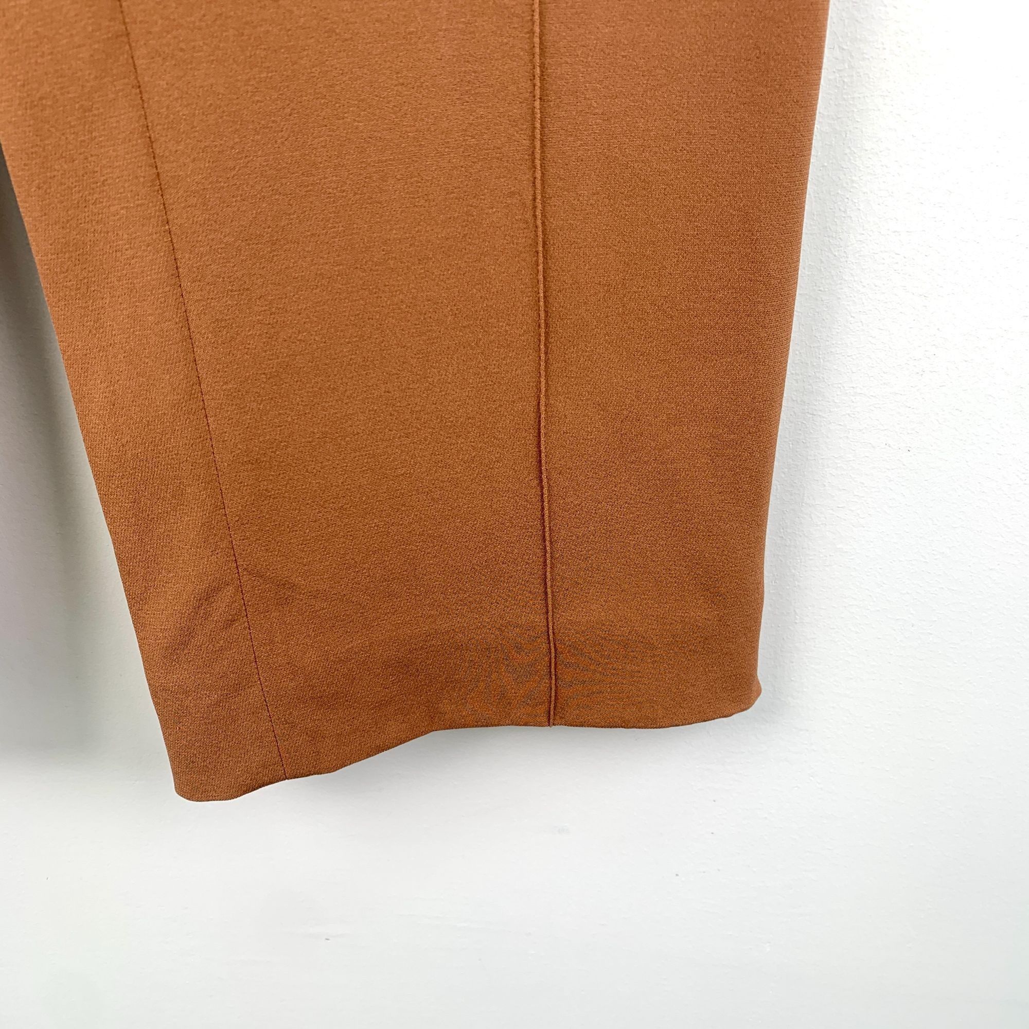 Chloe CHLOE French Made Marron Rouge Silk Elastane Casual Pants Si Size 36" / US 14 / IT 50 - 5 Thumbnail