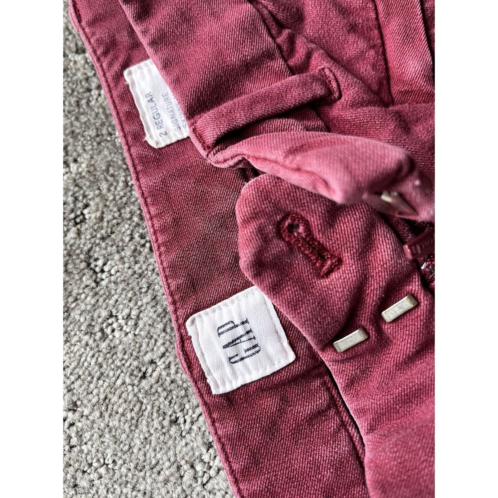 Gap Gap Women's Pants 2 Regular Signature Skinny Ankle Red Stretch Size 26" / US 2 / IT 38 - 5 Thumbnail