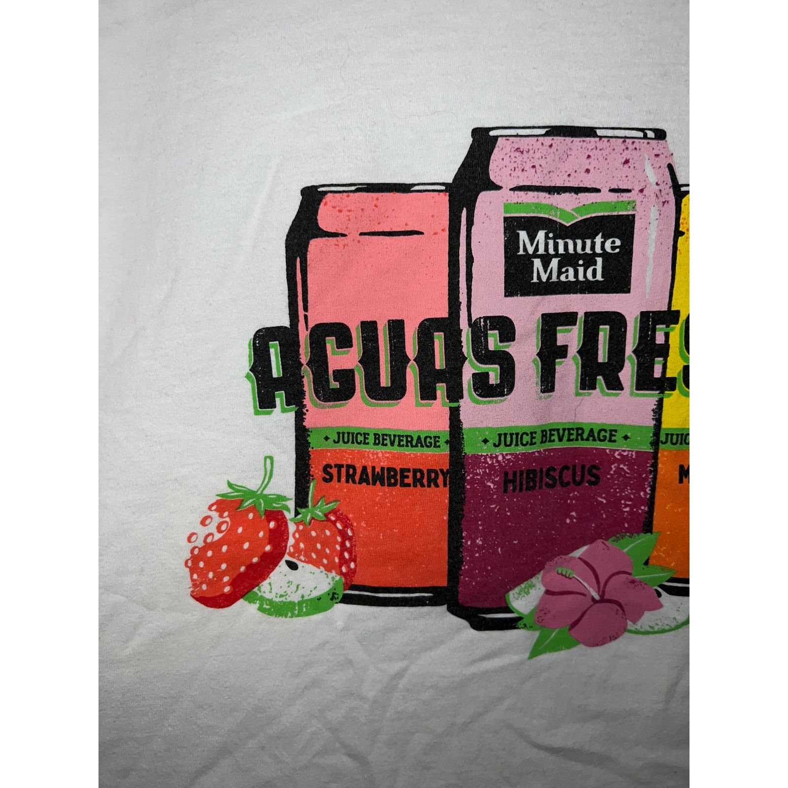 Gildan Minute Maid Shirt Aguas Frescas Drink Juice White Tee Large Size US L / EU 52-54 / 3 - 2 Thumbnail