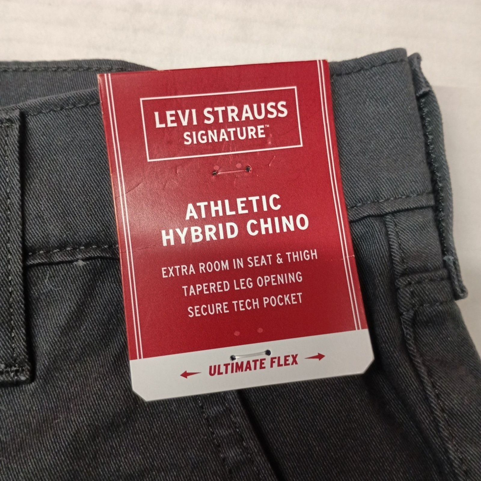 Levi's Signature By Levi Strauss Chino Pants Men's Size 29x30 Black Size US 29 - 5 Thumbnail