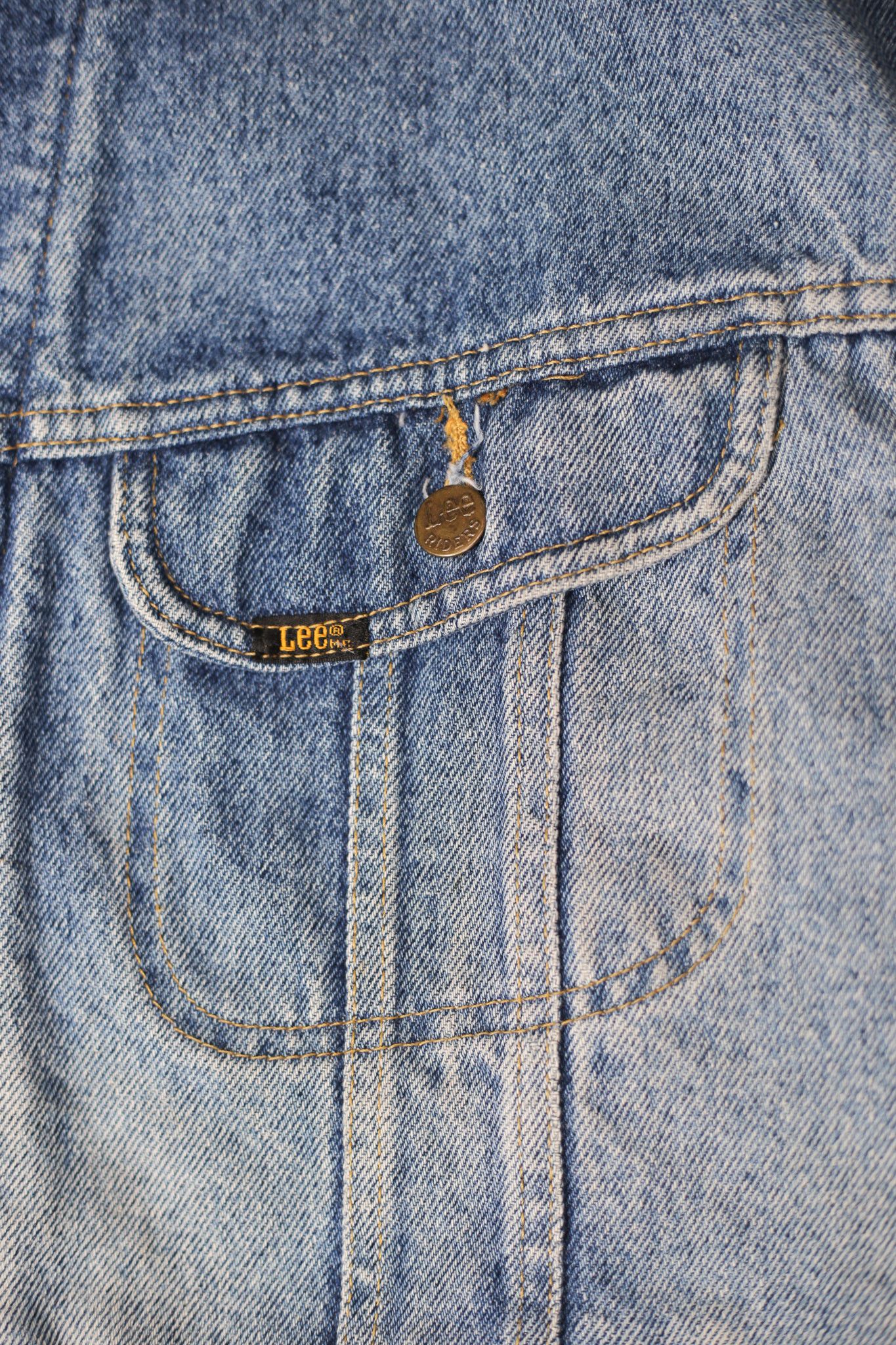 Lee × Vintage 80’s/90's Lee Storm Rider Denim Jacket XXL Size US XXL / EU 58 / 5 - 7 Thumbnail