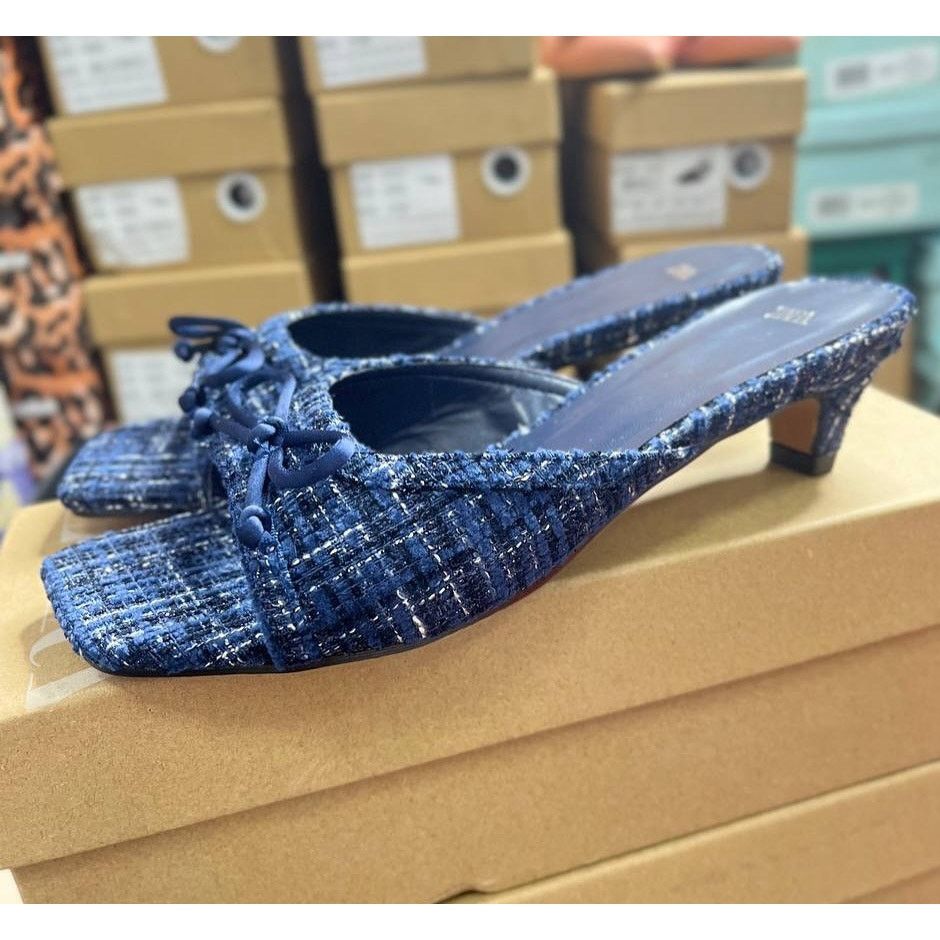 Zara RARE!!! ZARA Tweed Kitten Heels NWT Size US 9 / IT 39 - 2 Thumbnail
