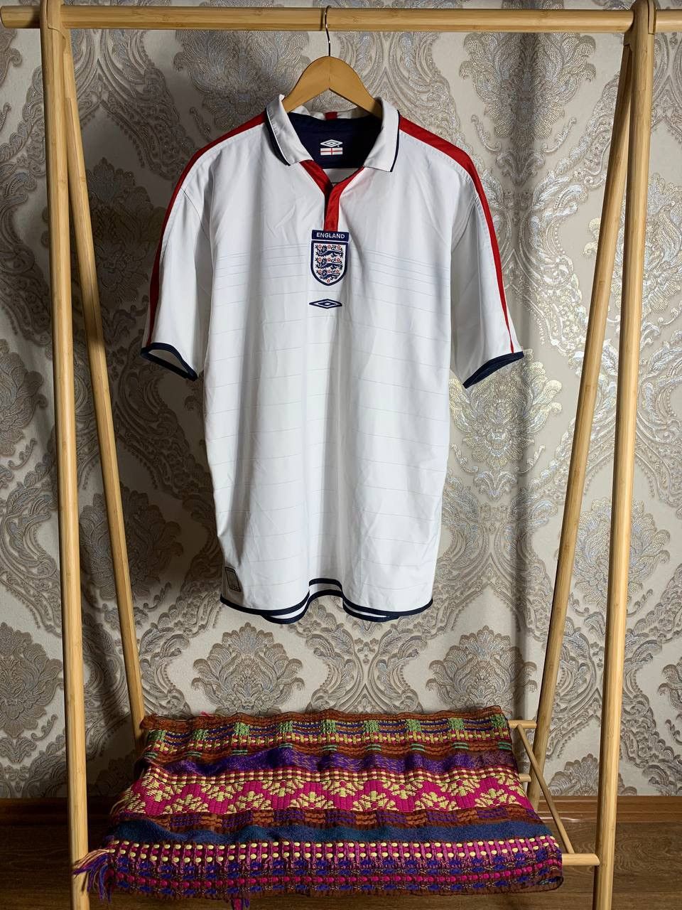 Umbro VINTAGE UMBRO ENGLAND RETRO SOCCER JERSEY MANCHESTER Y2K 90s Size US XL / EU 56 / 4 - 2 Thumbnail