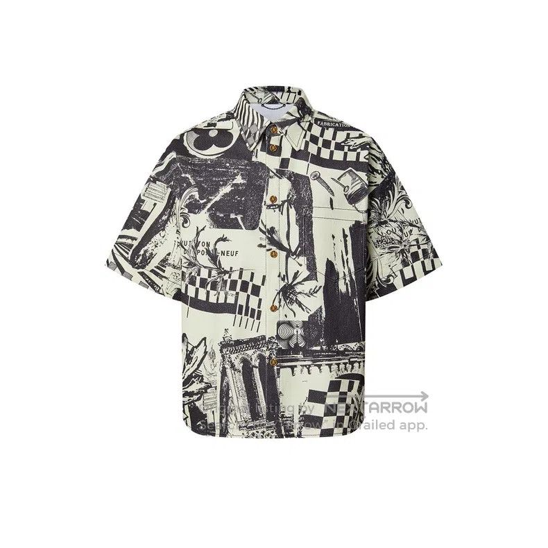 Louis Vuitton Louis Vuitton Cartoon newspaper graffiti denim short sleev Size US M / EU 48-50 / 2 - 4 Thumbnail