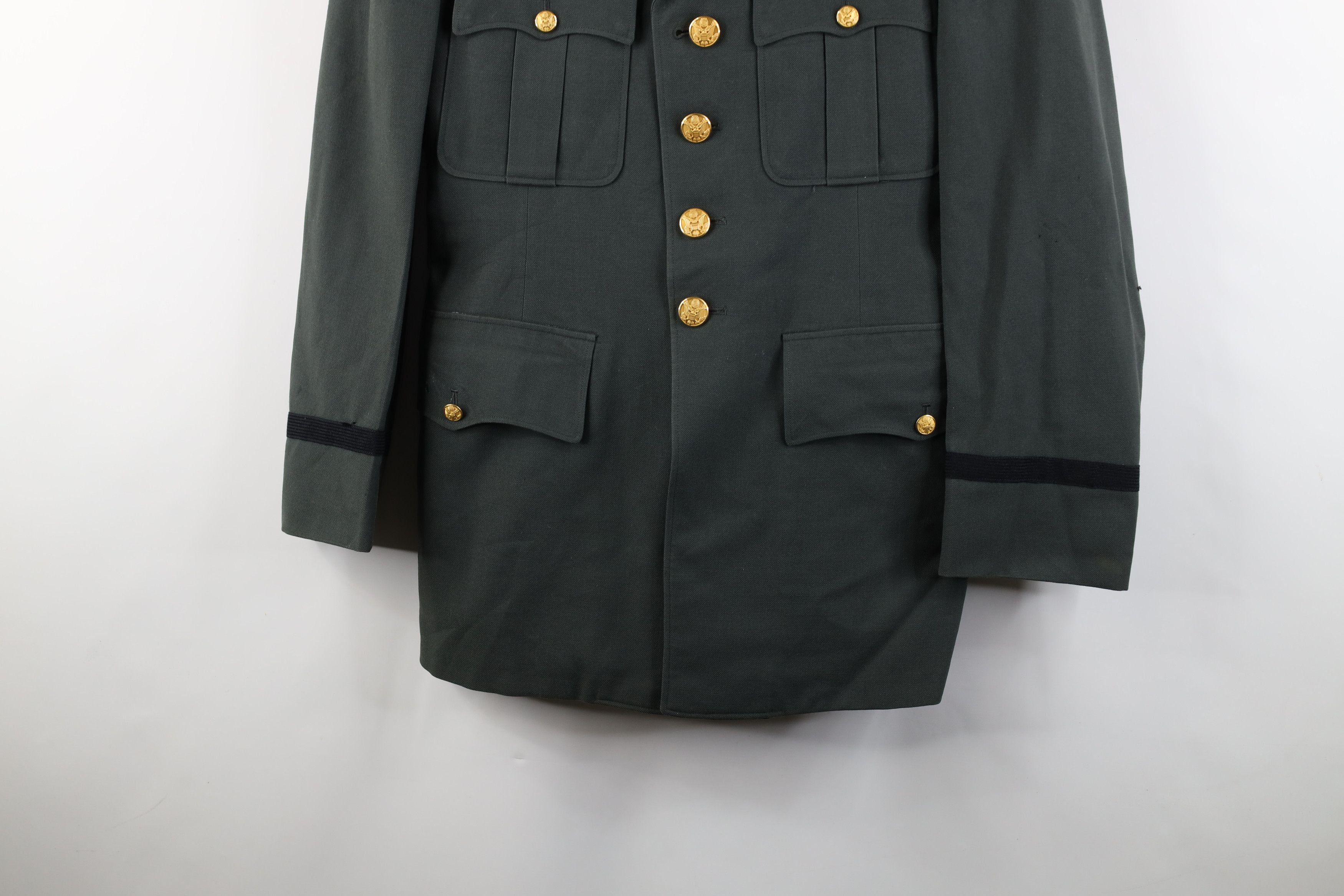 Vintage Vintage 60s Vietnam Era Class 3 Officer Jacket Green USA Size US L / EU 52-54 / 3 - 3 Thumbnail