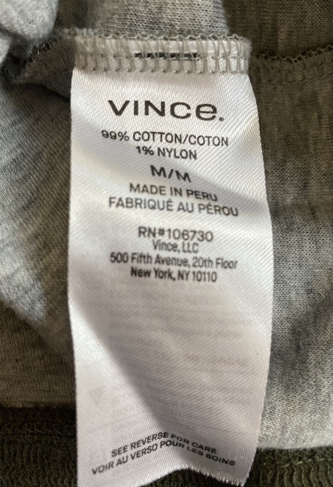 Vince Vince olive cotton lined hoodie Size US M / EU 48-50 / 2 - 4 Thumbnail