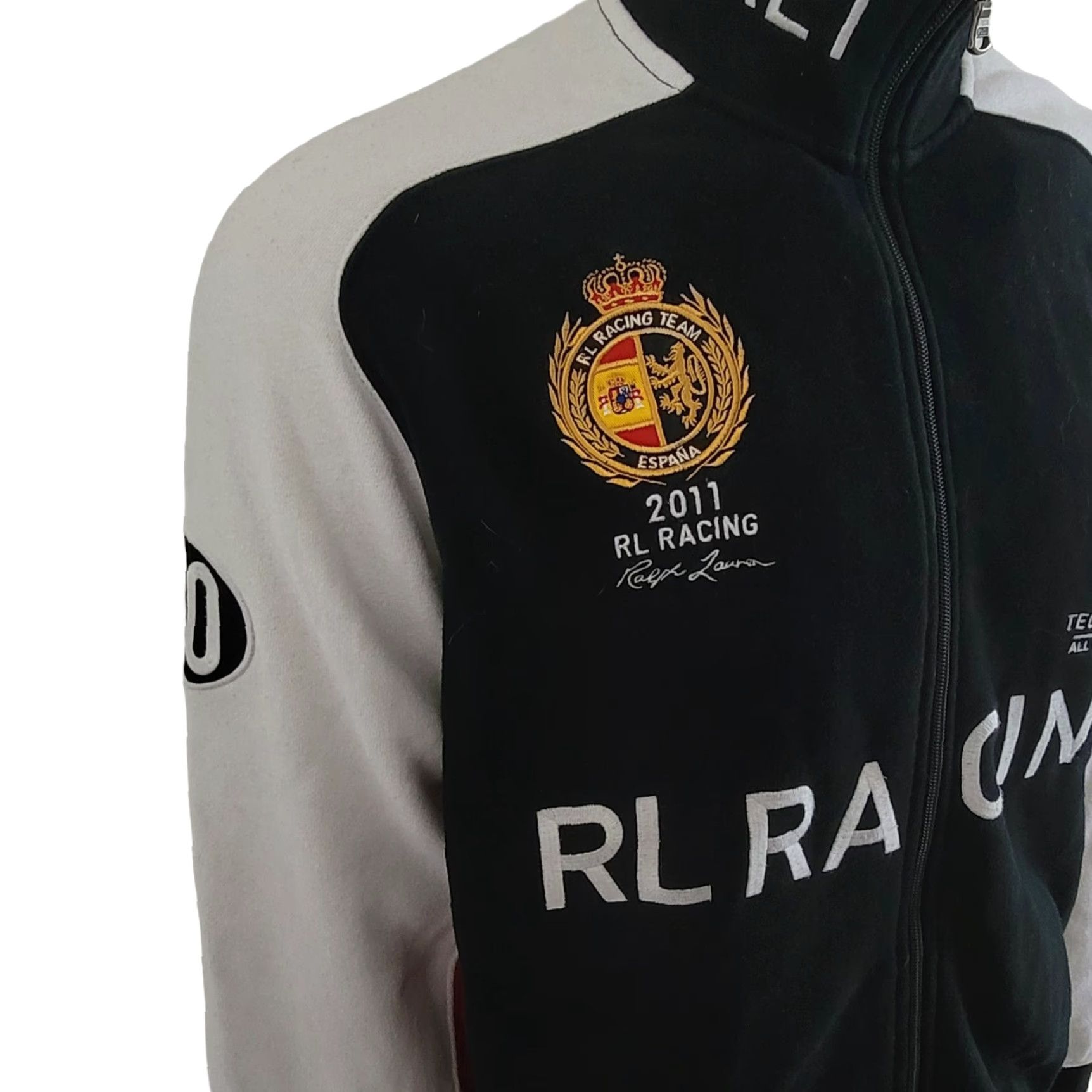 Polo Ralph Lauren VINTAGE Polo Ralph Lauren RL Racing Tracksuit Top Jacket XL Spain Multicoloured Racing/Activewear Mens Track Jacket Size US XL / EU 56 / 4 - 4 Thumbnail