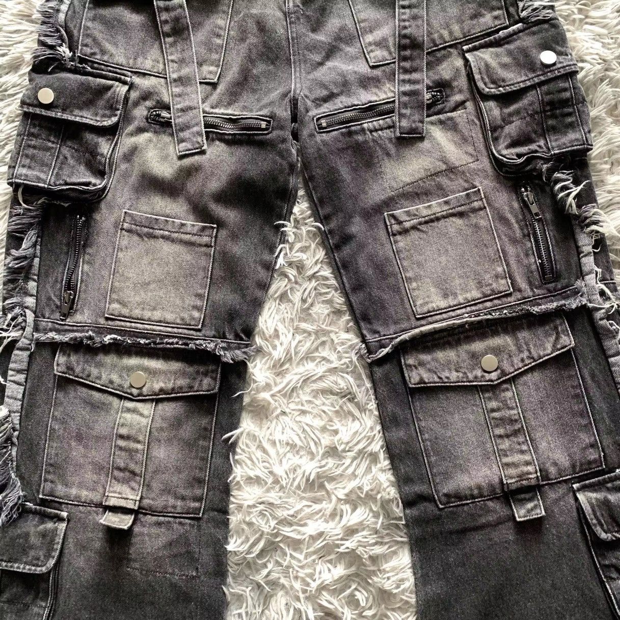 Japanese Brand × Jean Multi-Pocket Baggy Jean Size US 29 - 4 Thumbnail