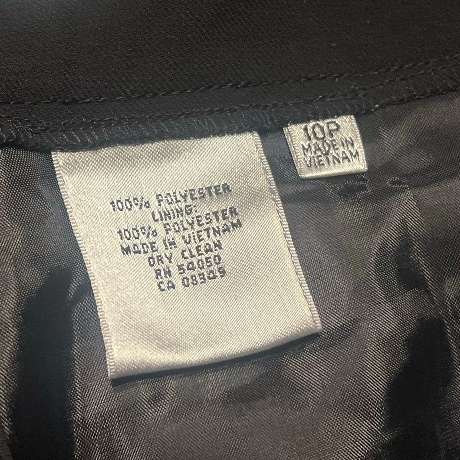 Other KASPER Slacks Separates 10P Black Straight Leg Professional Size 32" / US 10 / IT 46 - 5 Thumbnail