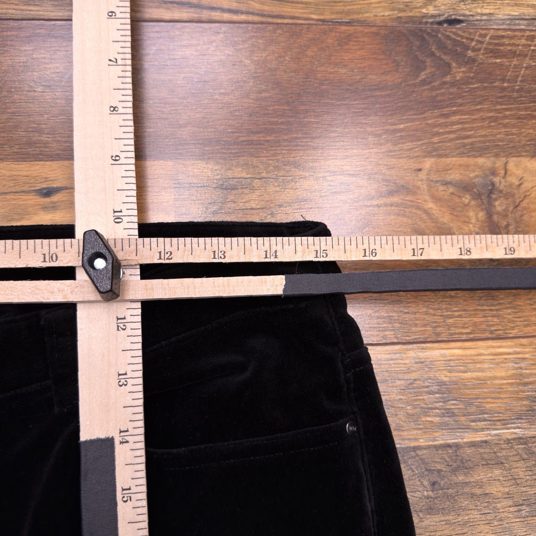 Jones New York Jones New York Signature Velvet Pants Womens 10 Black Bootcut High Rise Stretch Size 32" / US 10 / IT 46 - 7 Thumbnail