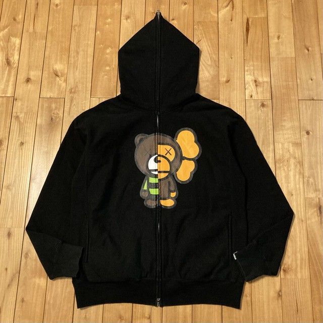 BAPE × KAWS ANIMAL MILO full zip hoodie a bathing ape NIGO