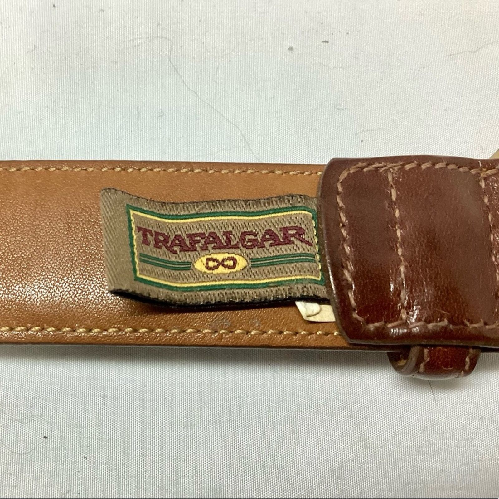 Trafalgar Trafalgar Classic 30mm Cortina Brown Leather Belt Size 40 - 5 Thumbnail