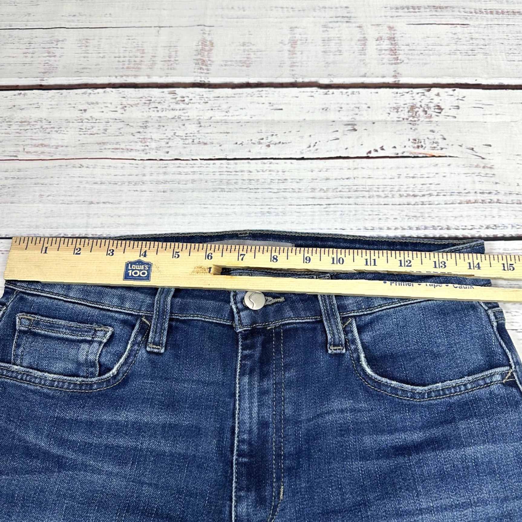 Vintage Women's Joe's Jeans Herculina Jeans Blue Flare Raw Edge Slightly Stretchy Sz 29 Regular 31.5in Inseam Adult Women's Jeans Blue Flared 29 Size 29" - 2 Thumbnail
