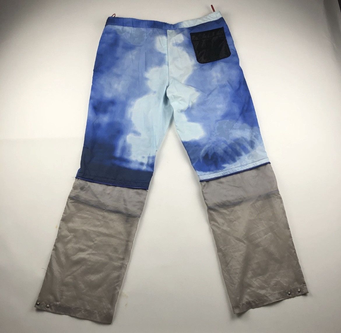 Prada SS 2000 Prada Blue Tie Dye Tech Pants 2 in 1 Shorts Size 50 Size US 36 / EU 52 - 6 Thumbnail
