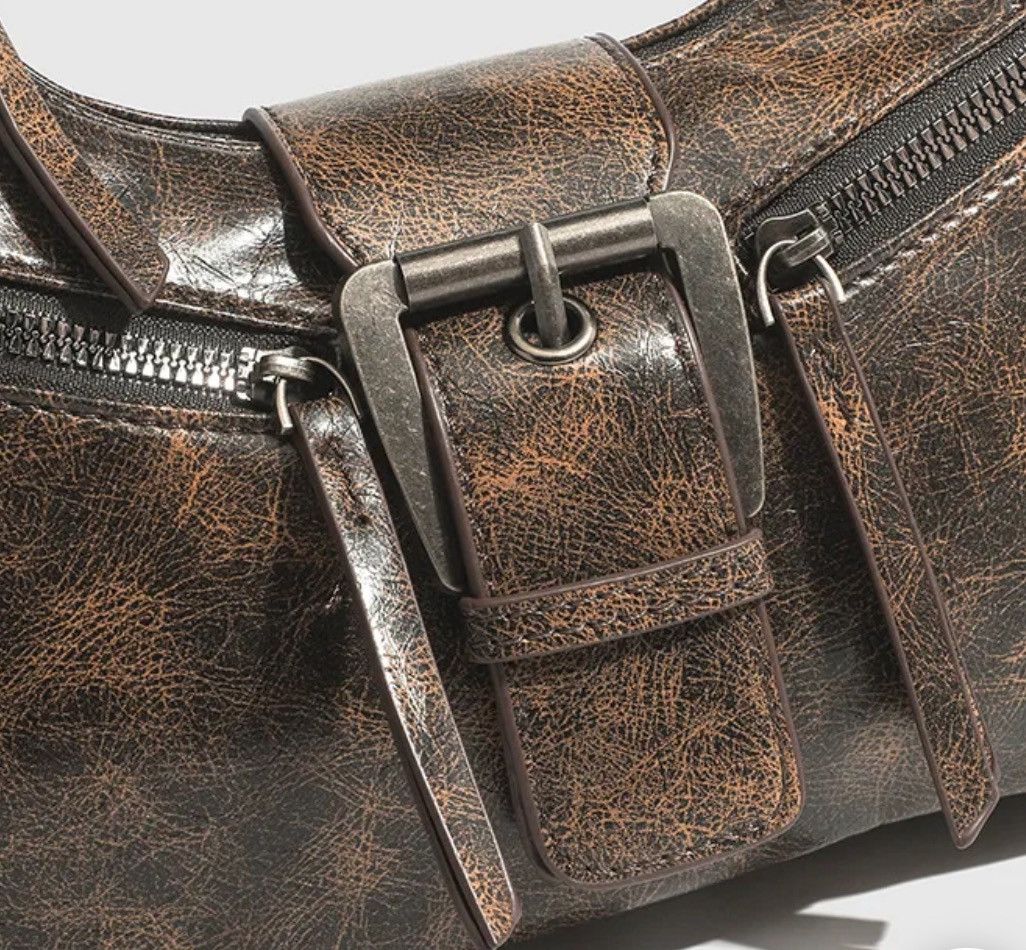 Leather PU Leather Shoulder Bag Size ONE SIZE - 2 Thumbnail
