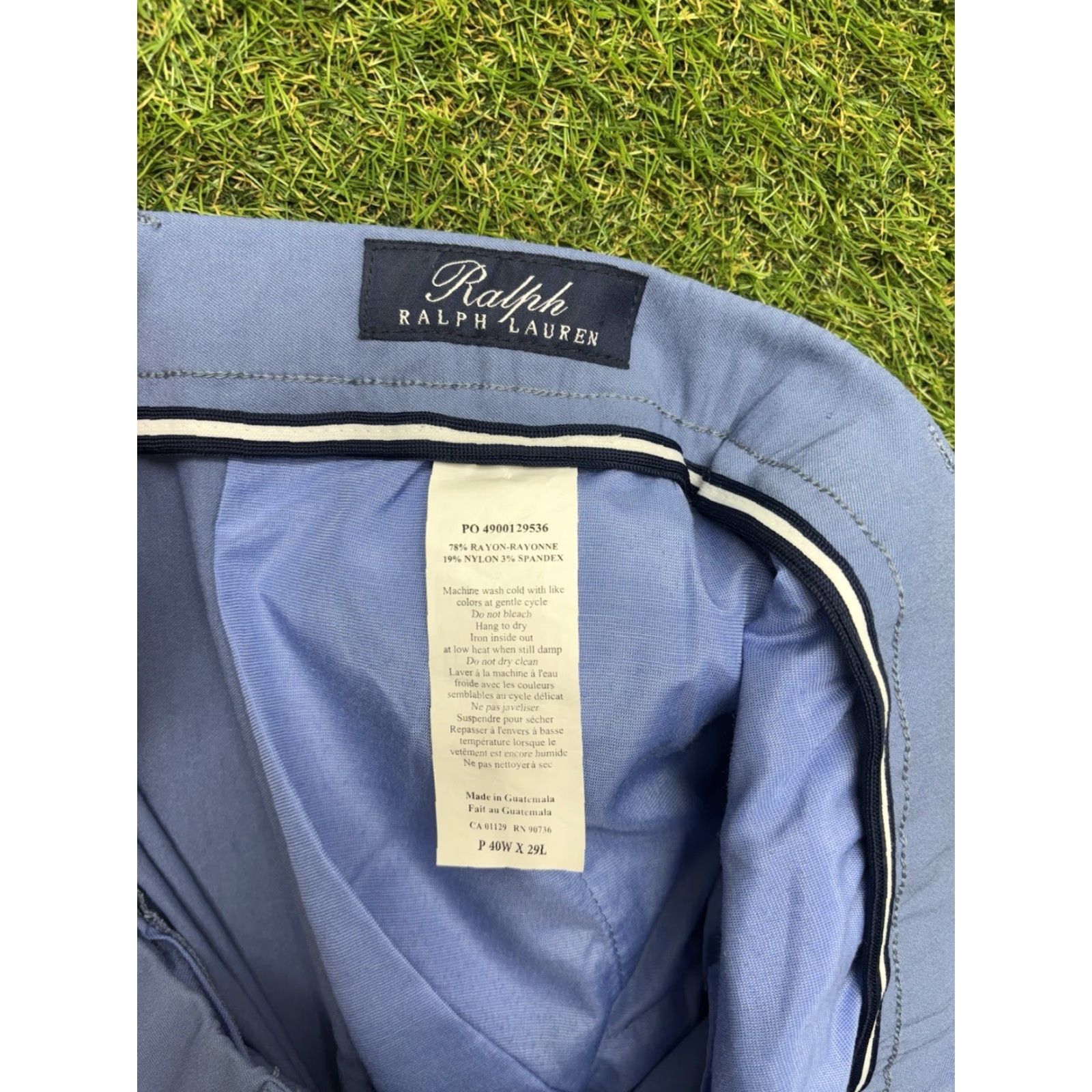 Ralph Lauren Ralph Lauren Golf Pants Men's 40x29 Blue Stretch Classic Dress Tapered Workwear Size US 40 / EU 56 - 7 Thumbnail