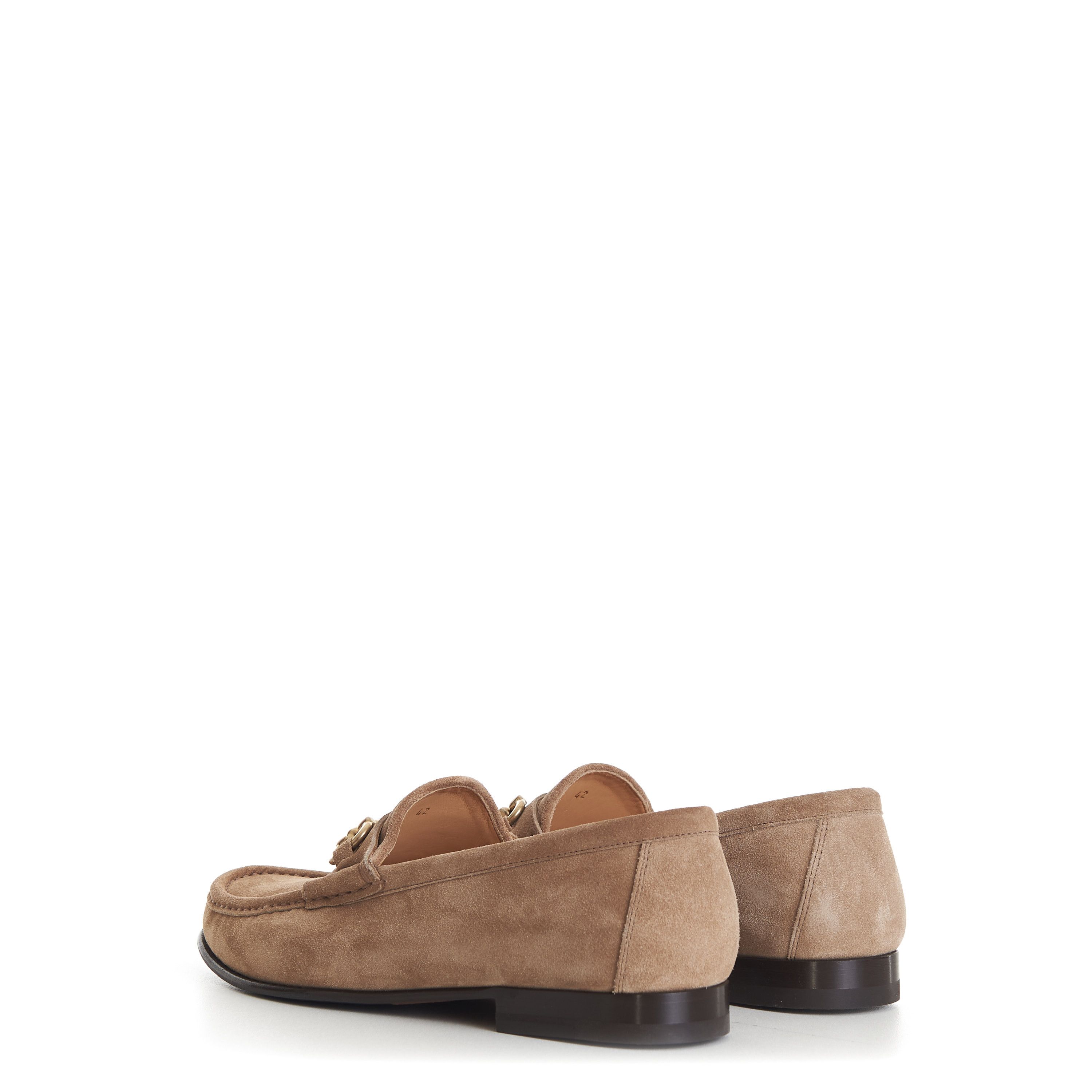 Brunello Cucinelli Brown Suede Loafers - Horse-Bit Size US 11 / EU 44 - 6 Thumbnail