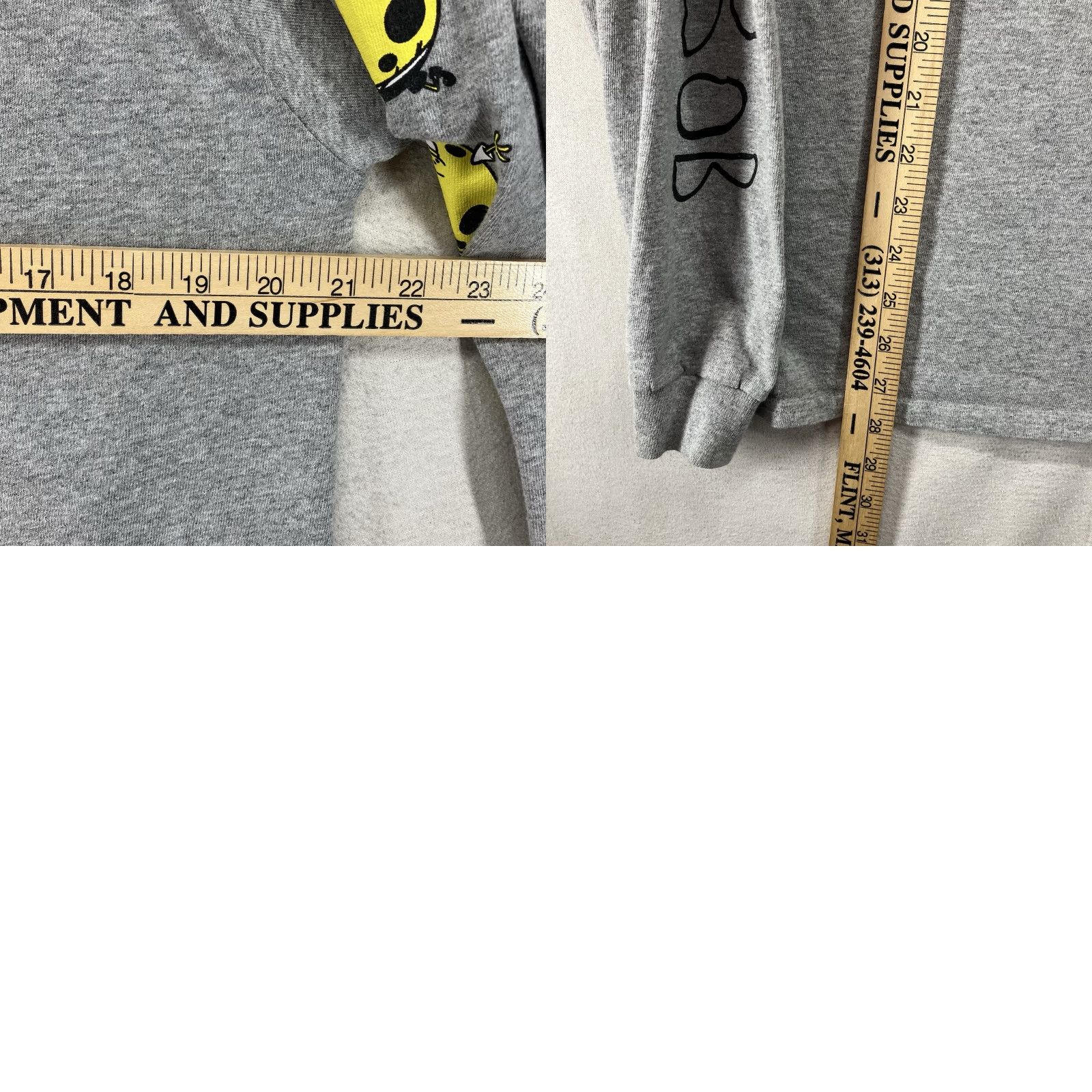 Nickelodeon Mens SpongeBob T Shirt Medium Graphic Print Long Sleeve Nickelodeon Cartoon Funny Gray Cotton Blend Crew Neck Casual Mens Size US M / EU 48-50 / 2 - 10 Thumbnail
