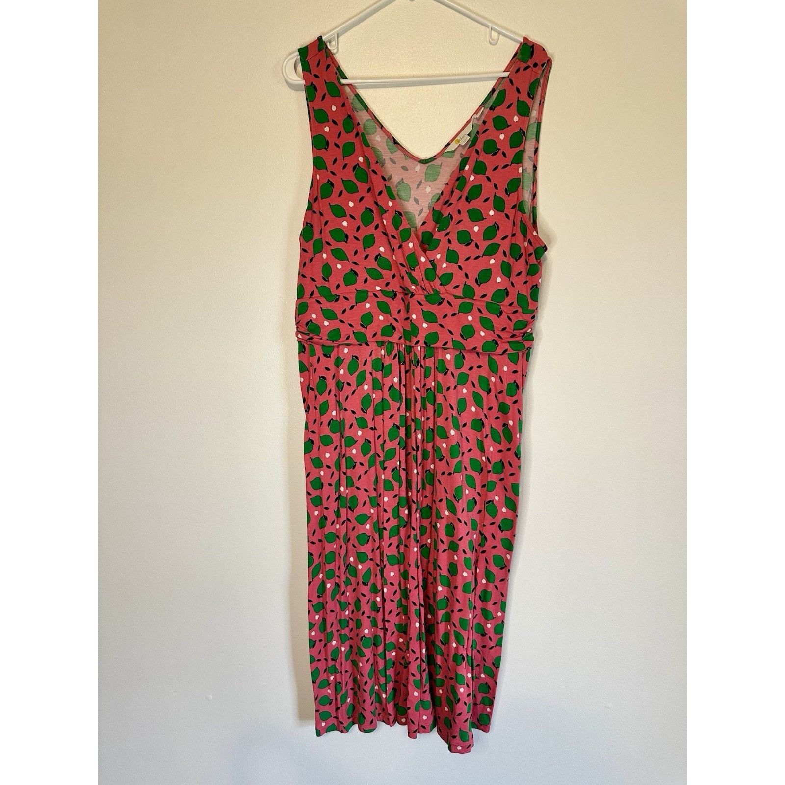 Boden Boden Effie Lime Dress Women's 20/22R Sleeveless V-Neck Size 3XL / US 20-22 - 1 Thumbnail
