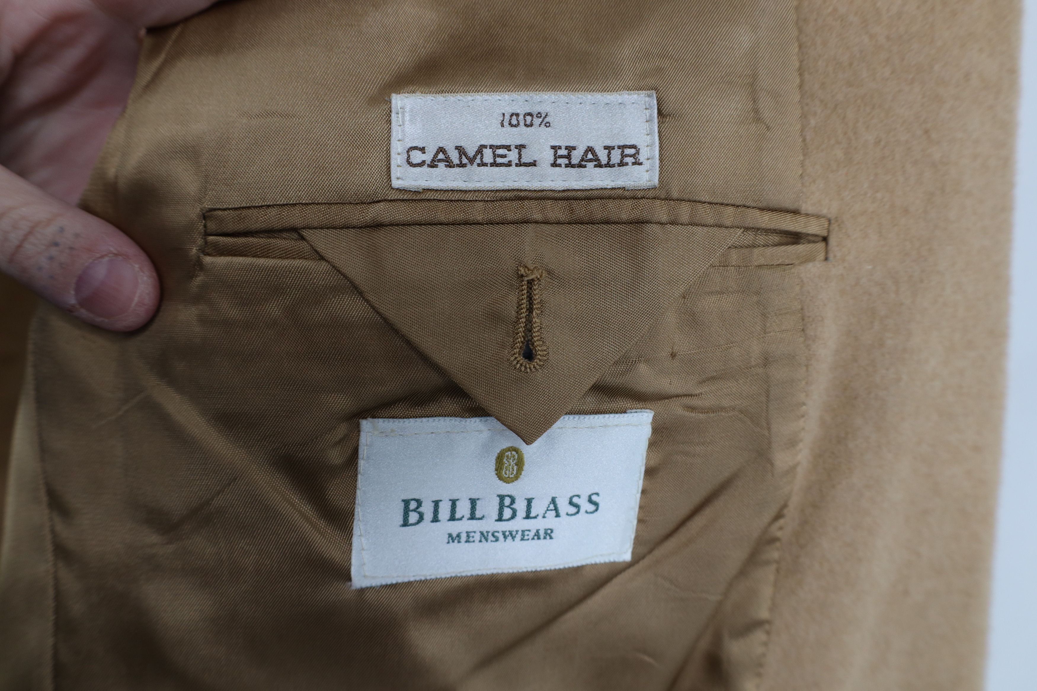 Vintage Vintage 90s Streetwear Camel Hair 2 Button Blazer Jacket USA Size US XXL / EU 58 / 5 - 13 Thumbnail