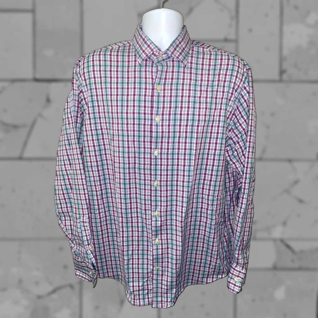 Peter Millar Peter Millar Plaid Long Sleeve Button Up Shirt Adult XL Multicolor Size US XL / EU 56 / 4 - 1 Thumbnail