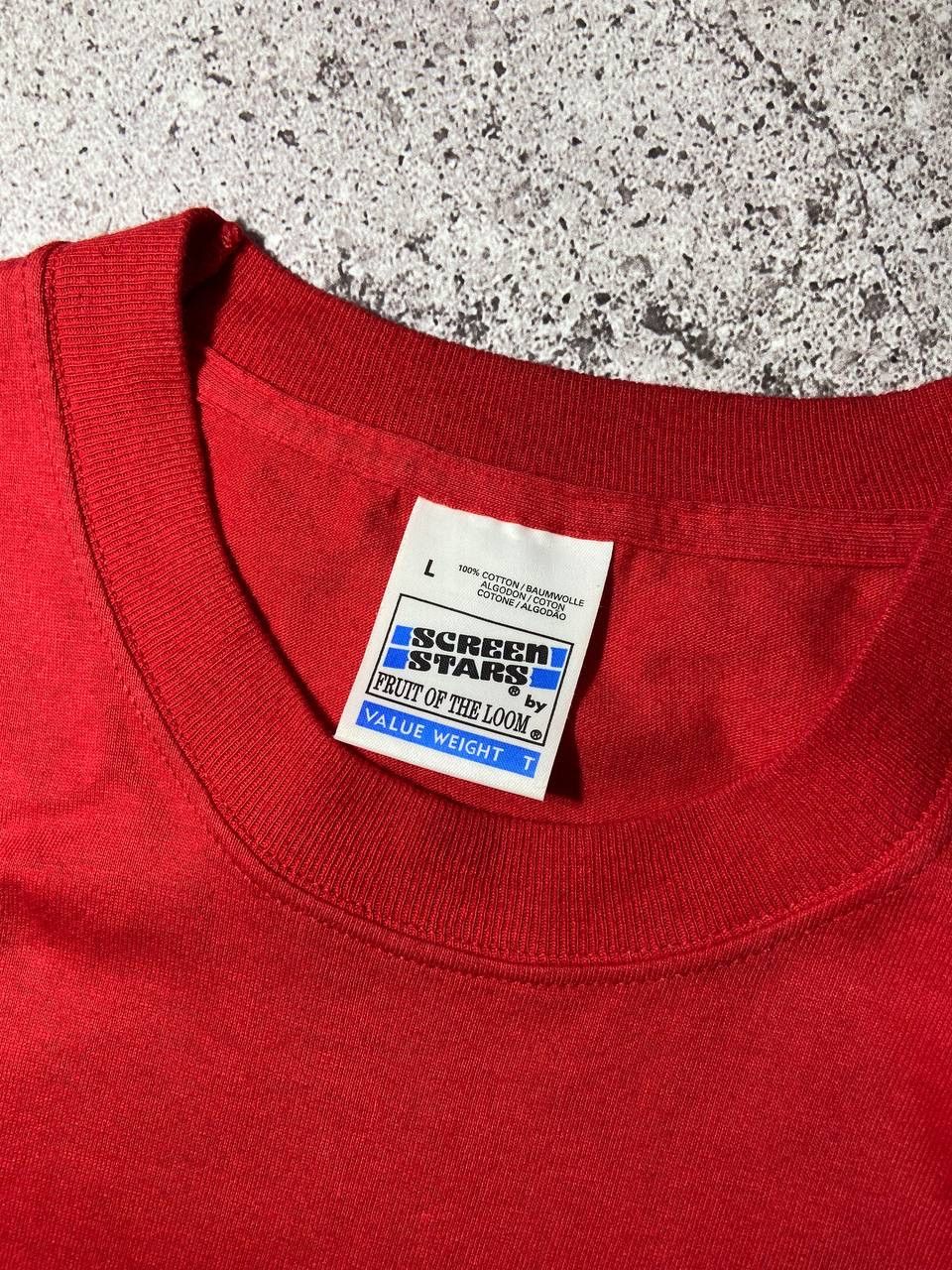 Vintage Vintage Rugby World Cup Wales 1999 Red Cotton T-shirt Size US L / EU 52-54 / 3 - 5 Thumbnail