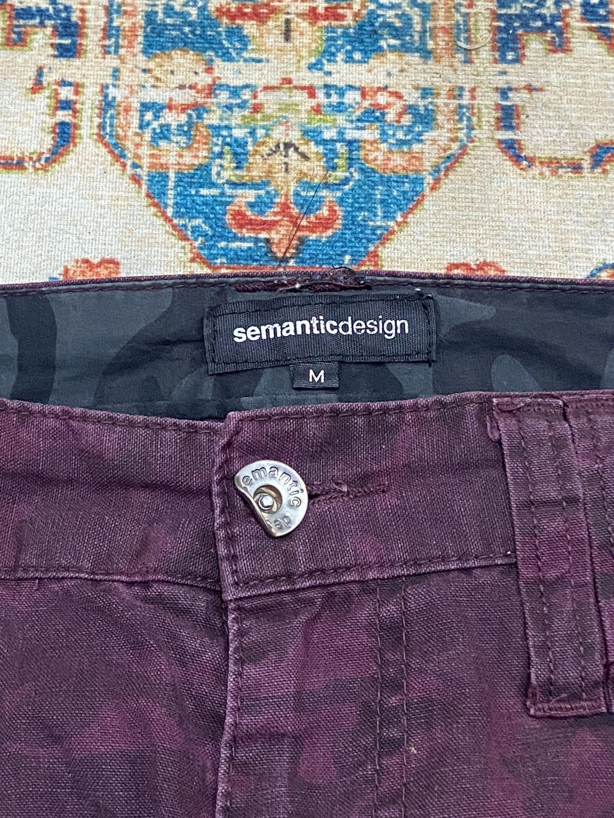 semanticdesign Semantic Design Camouflage Multipocket Pants Size US 31 - 6 Thumbnail