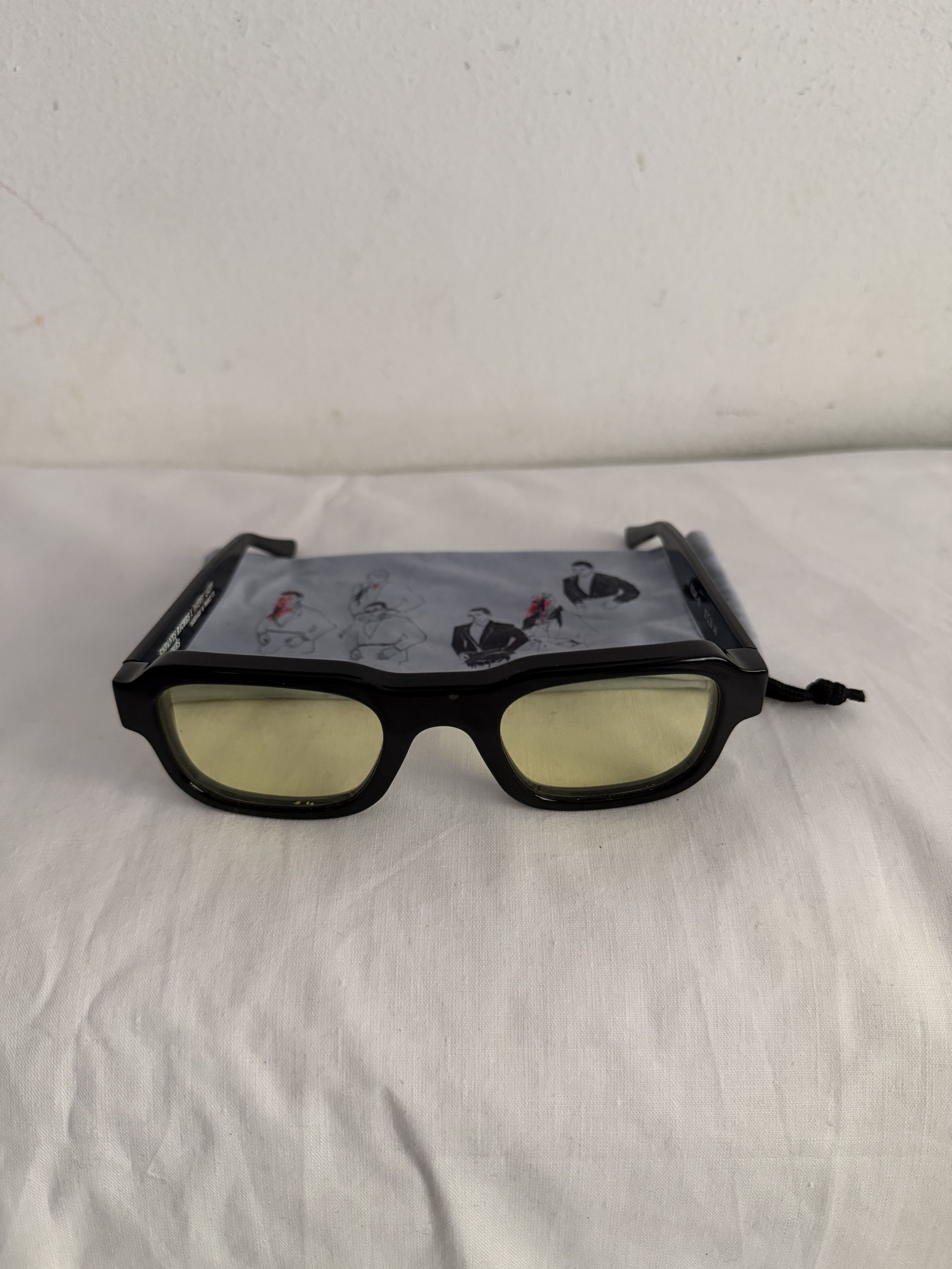 Enfants Riches Deprimes × Thierry Lasry The Isolar - 101 Chunky Black Acetate Yellow Sunglasses Size ONE SIZE - 1 Thumbnail