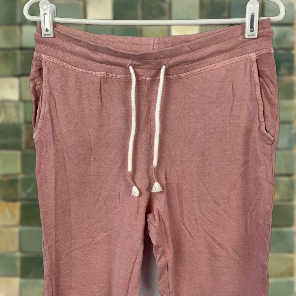 Vintage LOGG Women's Dusty Rose Pink Cotton Blend Jogger Sweatpants Drawstring Size XS Size 26" / US 2 / IT 38 - 1 Thumbnail