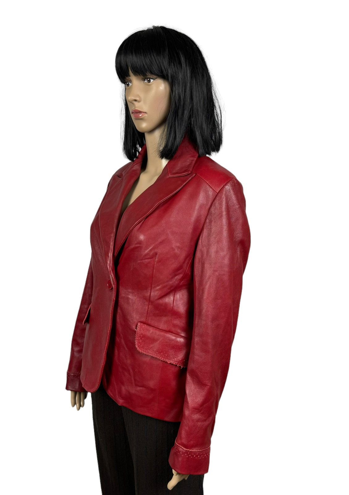 Other Proudfood Real Leather Blazer Jacket Perforated Trim size S Size S / US 4 / IT 40 - 5 Thumbnail